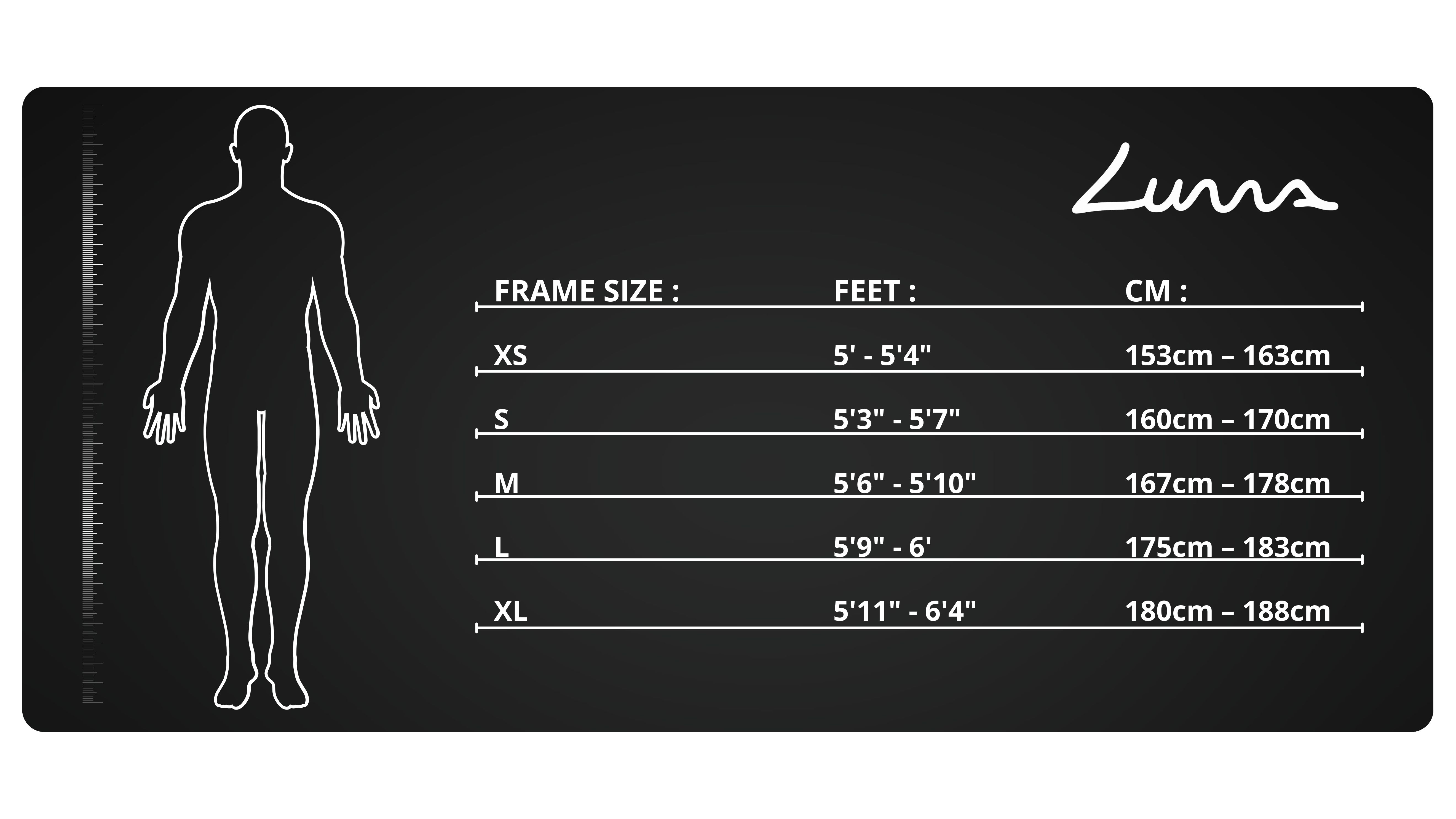 Luma Sizing Chart